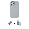 MARSİLYAN™- iPhone 12 Pro Max Kılıf Çekirdek Çizgi - Şeffaf Royal Nano Ekran Koruyucu + Metal Kamera Lens Koruma Cam - KI