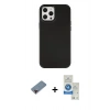 MARSİLYAN™- iPhone 12 Pro Max Kılıf Çekirdek Çizgi - Şeffaf Royal Nano Ekran Koruyucu + Metal Kamera Lens Koruma Cam - KI