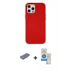MARSİLYAN™- iPhone 12 Pro Max Kılıf Çekirdek Çizgi - Şeffaf Royal Nano Ekran Koruyucu + Renkli Kamera Lens Koruma Cam - MI