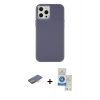 MARSİLYAN™- iPhone 12 Pro Max Kılıf Çekirdek Çizgi - Şeffaf Royal Nano Ekran Koruyucu + Renkli Kamera Lens Koruma Cam - TU