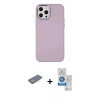 MARSİLYAN™- iPhone 12 Pro Max Kılıf Çekirdek Çizgi - Şeffaf Royal Nano Ekran Koruyucu + Renkli Kamera Lens Koruma Cam - SI