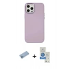 MARSİLYAN™- iPhone 12 Pro Max Kılıf Çekirdek Çizgi - Şeffaf Royal Nano Ekran Koruyucu + Shine Kamera Lens Koruma Cam - MI