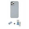MARSİLYAN™- iPhone 12 Pro Max Kılıf Çekirdek Çizgi - Şeffaf Royal Nano Ekran Koruyucu + Shine Kamera Lens Koruma Cam - MI