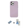 MARSİLYAN™- iPhone 12 Pro Max Kılıf Çekirdek Çizgi - Şeffaf Royal Nano Ekran Koruyucu + Shine Kamera Lens Koruma Cam - GS