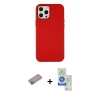 MARSİLYAN™- iPhone 12 Pro Max Kılıf Çekirdek Çizgi - Şeffaf Royal Nano Ekran Koruyucu + Shine Kamera Lens Koruma Cam - SABE