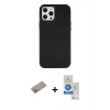 MARSİLYAN™- iPhone 12 Pro Max Kılıf Çekirdek Çizgi - Şeffaf Royal Nano Ekran Koruyucu + Shine Kamera Lens Koruma Cam - SABE