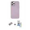 MARSİLYAN™- iPhone 12 Pro Max Kılıf Çekirdek Çizgi - Şeffaf Royal Nano Ekran Koruyucu + Shine Kamera Lens Koruma Cam - SABE