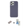 MARSİLYAN™- iPhone 12 Pro Max Kılıf Çekirdek Çizgi - Şeffaf Royal Nano Ekran Koruyucu + Shine Kamera Lens Koruma Cam - SABE