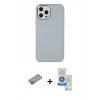 MARSİLYAN™- iPhone 12 Pro Max Kılıf Çekirdek Çizgi - Şeffaf Royal Nano Ekran Koruyucu + Shine Kamera Lens Koruma Cam - SABE