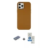 MARSİLYAN™- iPhone 12 Pro Max Kılıf Çekirdek Çizgi - Şeffaf Royal Nano Ekran Koruyucu + Renkli Kamera Lens Koruma Cam - YL