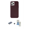 MARSİLYAN™- iPhone 12 Pro Max Kılıf Çekirdek Çizgi - Şeffaf Royal Nano Ekran Koruyucu + Renkli Kamera Lens Koruma Cam - YL