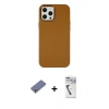 MARSİLYAN™- iPhone 12 Pro Max Kılıf Çekirdek Çizgi - Şeffaf Uv Polymer Nano Ekran Koruyucu + Metal Kamera Lens Koruma Cam - GD