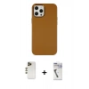 MARSİLYAN™- iPhone 12 Pro Max Kılıf Çekirdek Çizgi - Şeffaf Uv Polymer Nano Ekran Koruyucu + Shine Kamera Lens - GD