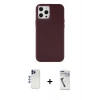 MARSİLYAN™- iPhone 12 Pro Max Kılıf Çekirdek Çizgi - Şeffaf Uv Polymer Nano Ekran Koruyucu + Shine Kamera Lens - LT