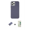 MARSİLYAN™- iPhone 12 Pro Max Kılıf Çekirdek Çizgi - Siyah 20D Premium Cam Ekran Koruyucu + Metal Kamera Lens Koruma Cam - GD