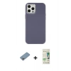 MARSİLYAN™- iPhone 12 Pro Max Kılıf Çekirdek Çizgi - Siyah 20D Premium Cam Ekran Koruyucu + Shine Kamera Lens Koruma Cam - GI