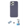 MARSİLYAN™- iPhone 12 Pro Max Kılıf Çekirdek Çizgi - Siyah 5D Eko Cam Ekran Koruyucu + Shine Kamera Lens Koruma Cam - MI