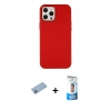 MARSİLYAN™- iPhone 12 Pro Max Kılıf Çekirdek Çizgi - Siyah 5D Eko Cam Ekran Koruyucu + Shine Kamera Lens Koruma Cam - MI