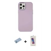 MARSİLYAN™- iPhone 12 Pro Max Kılıf Çekirdek Çizgi - Siyah Joko 5D Cam + Shine Kamera Lens Koruma Cam - MI