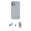 MARSİLYAN™- iPhone 12 Pro Max Kılıf Çekirdek Çizgi - Siyah Joko 5D Cam + Shine Kamera Lens Koruma Cam - MI