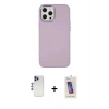 MARSİLYAN™- iPhone 12 Pro Max Kılıf Çekirdek Çizgi - Siyah Joko 5D Cam + Shine Kamera Lens - LT