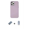 MARSİLYAN™- iPhone 12 Pro Max Kılıf Çekirdek Çizgi - Siyah Joko Magic 5D Cam + Metal Kamera Lens Koruma Cam - GS