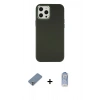 MARSİLYAN™- iPhone 12 Pro Max Kılıf Çekirdek Çizgi - Siyah Joko Magic 5D Cam + Metal Kamera Lens Koruma Cam - GS