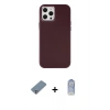 MARSİLYAN™- iPhone 12 Pro Max Kılıf Çekirdek Çizgi - Siyah Joko Magic 5D Cam + Metal Kamera Lens Koruma Cam - GS