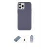 MARSİLYAN™- iPhone 12 Pro Max Kılıf Çekirdek Çizgi - Siyah Joko Magic 5D Cam + Metal Kamera Lens Koruma Cam - GS