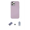 MARSİLYAN™- iPhone 12 Pro Max Kılıf Çekirdek Çizgi - Siyah Joko Magic 5D Cam + Metal Kamera Lens Koruma Cam - GD