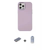 MARSİLYAN™- iPhone 12 Pro Max Kılıf Çekirdek Çizgi - Siyah Joko Magic 5D Cam + Renkli Kamera Lens Koruma Cam - SI