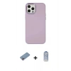 MARSİLYAN™- iPhone 12 Pro Max Kılıf Çekirdek Çizgi - Siyah Joko Magic 5D Cam + Shine Kamera Lens Koruma Cam - PE
