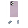 MARSİLYAN™- iPhone 12 Pro Max Kılıf Çekirdek Çizgi - Siyah Joko Magic 5D Cam + Shine Kamera Lens Koruma Cam - SH