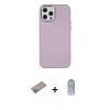 MARSİLYAN™- iPhone 12 Pro Max Kılıf Çekirdek Çizgi - Siyah Joko Magic 5D Cam + Shine Kamera Lens Koruma Cam - SABE