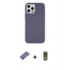 MARSİLYAN™- iPhone 12 Pro Max Kılıf Çekirdek Çizgi - Siyah Joko Magic 5D Hayalet Cam + Metal Kamera Lens Koruma Cam - GD
