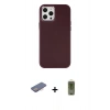 MARSİLYAN™- iPhone 12 Pro Max Kılıf Çekirdek Çizgi - Siyah Joko Magic 5D Hayalet Cam + Renkli Kamera Lens Koruma Cam - PE