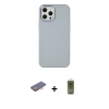 MARSİLYAN™- iPhone 12 Pro Max Kılıf Çekirdek Çizgi - Siyah Joko Magic 5D Hayalet Cam + Renkli Kamera Lens Koruma Cam - TU