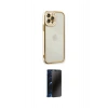 MARSİLYAN™- iPhone 12 Pro Max Kılıf Çekirdek Klasik Serisi - Siyah 3D Antistatik Hayalet Cam Ekran Koruyucu