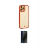 MARSİLYAN™- iPhone 12 Pro Max Kılıf Çekirdek Klasik Serisi - Siyah 3D Antistatik Hayalet Cam Ekran Koruyucu