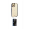 MARSİLYAN™- iPhone 12 Pro Max Kılıf Çekirdek Klasik Serisi - Siyah 3D Antistatik Hayalet Cam Ekran Koruyucu