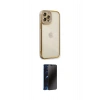 MARSİLYAN™- iPhone 12 Pro Max Kılıf Çekirdek Klasik Serisi - Siyah 3D Antistatik Hayalet Cam Ekran Koruyucu