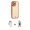 MARSİLYAN™- iPhone 12 Pro Max Kılıf Çekirdek Klasik Serisi - Siyah Bilvis Hayalet Cam Ekran Koruyucu + Shine Kamera Lens - GD