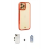 MARSİLYAN™- iPhone 12 Pro Max Kılıf Çekirdek Klasik Serisi - Siyah Joko Magic 5D Cam + Gold Shine Kamera Lens