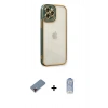MARSİLYAN™- iPhone 12 Pro Max Kılıf Çekirdek Klasik Serisi - Siyah Joko Magic 5D Cam + Metal Kamera Lens Koruma Cam - KI