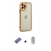 MARSİLYAN™- iPhone 12 Pro Max Kılıf Çekirdek Klasik Serisi - Siyah Joko Magic 5D Cam + Metal Kamera Lens Koruma Cam - GD