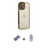 MARSİLYAN™- iPhone 12 Pro Max Kılıf Çekirdek Klasik Serisi - Siyah Joko Magic 5D Cam + Metal Kamera Lens Koruma Cam - GD