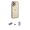 MARSİLYAN™- iPhone 12 Pro Max Kılıf Çekirdek Klasik Serisi - Siyah Joko Magic 5D Cam + Renkli Kamera Lens Koruma Cam - PE