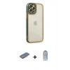 MARSİLYAN™- iPhone 12 Pro Max Kılıf Çekirdek Klasik Serisi - Siyah Joko Magic 5D Cam + Renkli Kamera Lens Koruma Cam - PE