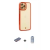 MARSİLYAN™- iPhone 12 Pro Max Kılıf Çekirdek Klasik Serisi - Siyah Joko Magic 5D Cam + Renkli Kamera Lens Koruma Cam - TU