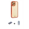 MARSİLYAN™- iPhone 12 Pro Max Kılıf Çekirdek Klasik Serisi - Siyah Joko Magic 5D Cam + Renkli Kamera Lens Koruma Cam - PE